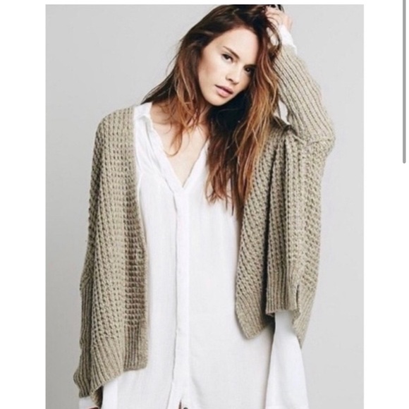 Free People Breeze Waffle Knit Cardigan - Picture 3 of 10